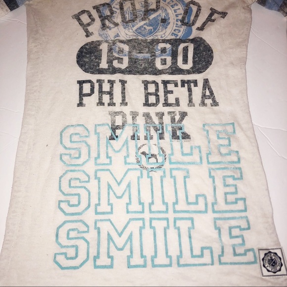 PINK xsmall Burnout Phi Beta sorority T-shirt - Picture 3 of 7